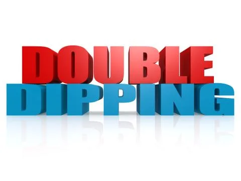Double dipping Stock Illustration