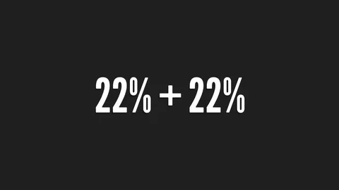 Double discount concept with text animation Video stock 115892782