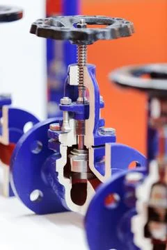 Double eccentric control valve Stock Photos