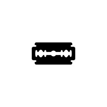 Double-Edged Razor Blade Icon. Vector icon. Stock Illustration