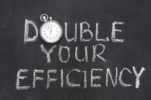 Double efficiency watch Stock Photos