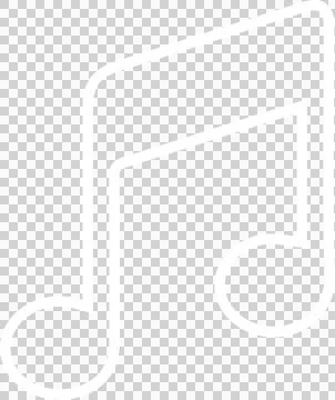 Double eighth note icon is floating against transparent backdrop, flat vector Illustrazione stock