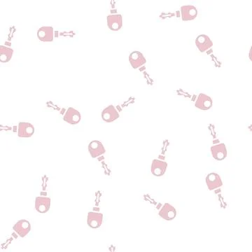 Double ended key glyph vector seamless pattern 스톡 일러스트