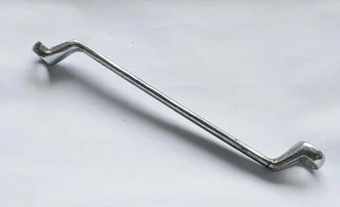 Double Ended Ring Spanner in an Isolated Background Stock Photos