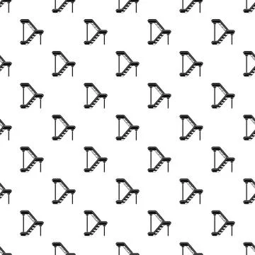 Double escalator pattern seamless vector Stockillustratie