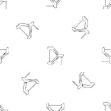 Double escalator pattern seamless vector Stockillustratie