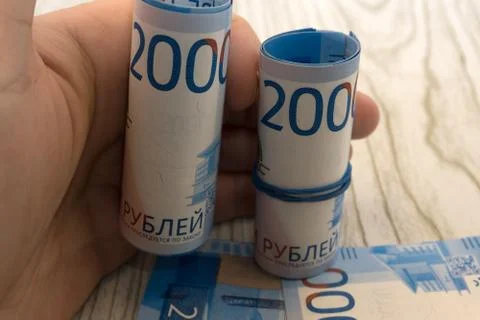 Double exposure of graph and rows of coins for finance and business concept . Stock Photos