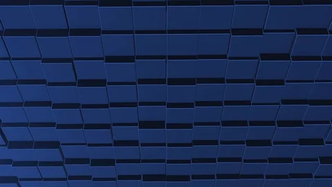Double exposure mechanism background from black and red cubes construction. Stock Footage 124499493