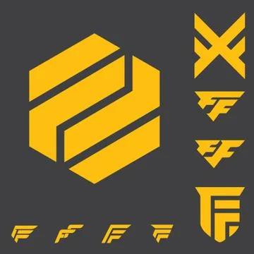 Double F logo Ilustración de archivo