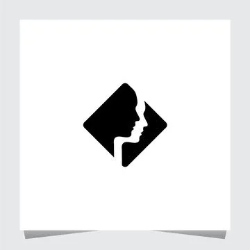 Double Face Logo Inspirations Template Stock Illustration