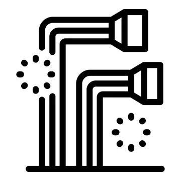 Double fiber optic cable transferring data with loading indicator Stock Illustration