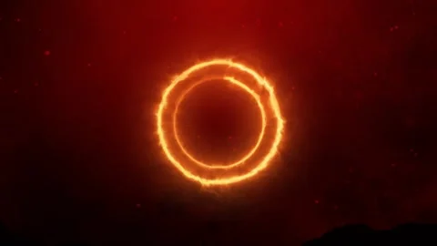 Double fire effect green screen background Stock Footage 252128202