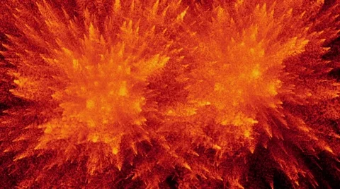 Double Fire Explosion Stock Footage 59765123