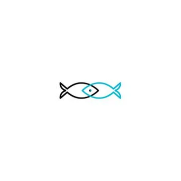Double fish Stock Illustration