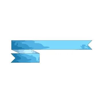 Double fold ribbon illustration Stock Illustration