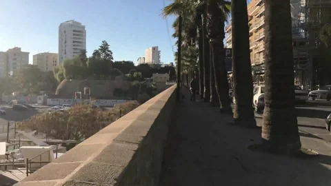 Double Footage of Moving  Time lapse in Nicosia Video stock 89686081