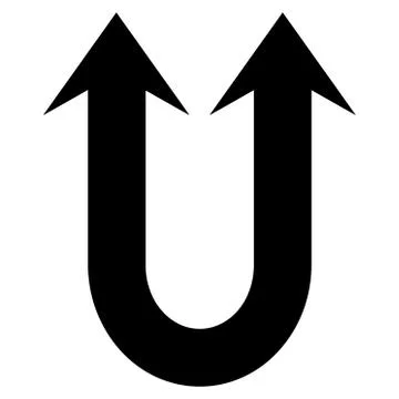 Double Forward Arrow Flat Vector Icon Stock Illustration