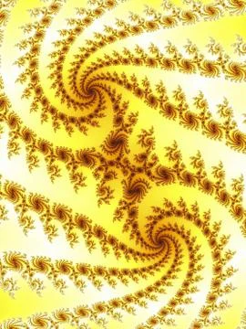 Double fractal spiral Stock Illustration