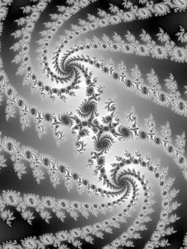 Double fractal spiral Stock Illustration
