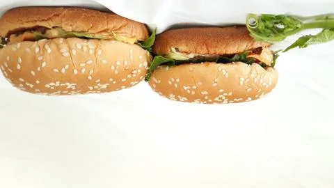 Double hamburger, Foto stock