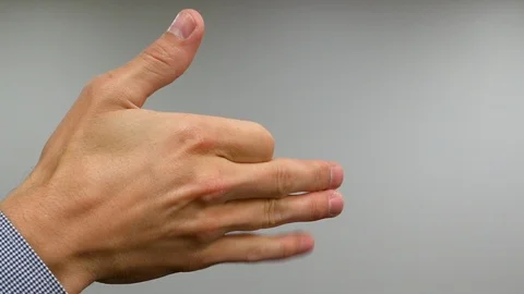 Double Hand Shadow Puppet of a Dog with Caucasian Middle-Aged Male Hands Stock Footage 118438272