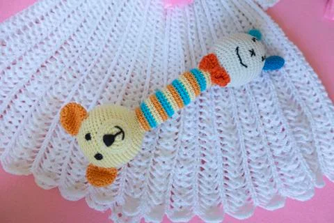 Double handmade rattle Foto stock