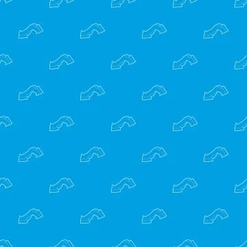 Double headed arrow pattern vector seamless blue Stock Illustration