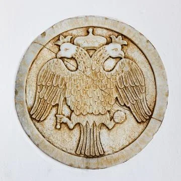 Double-headed eagle - Coat of arms of The Greek Church Foto stock