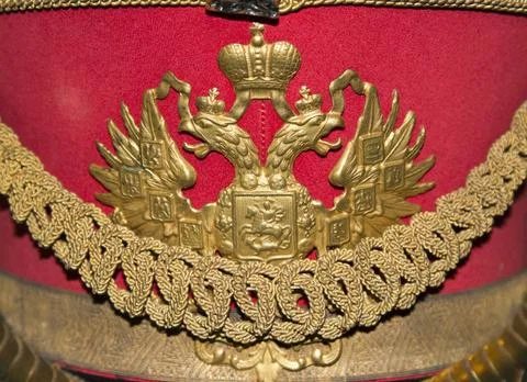 The double-headed eagle, the emblem of the Russian Empire Stock Photos