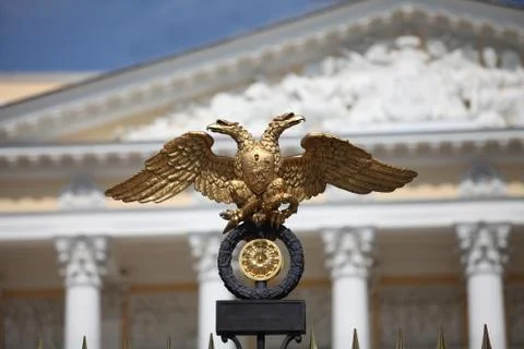Double headed eagle Stock Photos