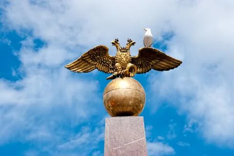 Double-headed eagle. Stock Photos
