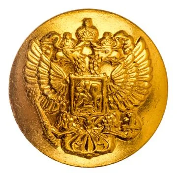 Double-headed eagle. Soat of arms of the Russian Federation. Stock Photos