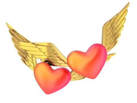 Double heart Stockillustratie