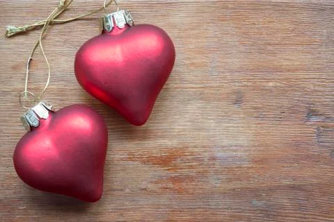 Double hearts Stock Photos