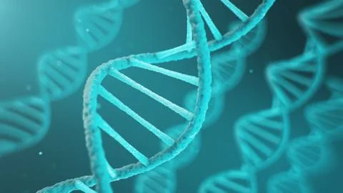 Double helical structure of DNA, DNA molecule, RNA. The concept of biochemistry 스톡 일러스트