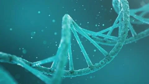 Double helical structure of DNA, DNA molecule, RNA. The concept of biochemistry Illustrazione stock