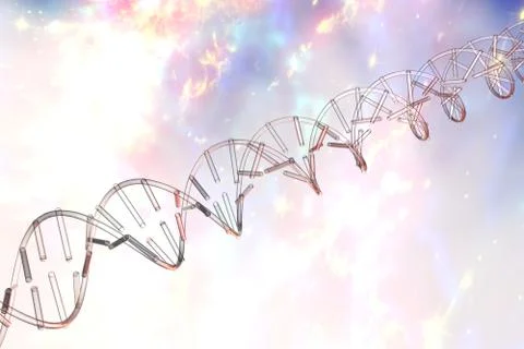 Double helix of DNA Stock Illustration