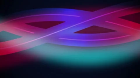 Double helix DNA structure rotating seamless loop motion background Stock Footage 343898749