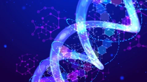 Double helix molecule, gene structure Vidéo 123787109