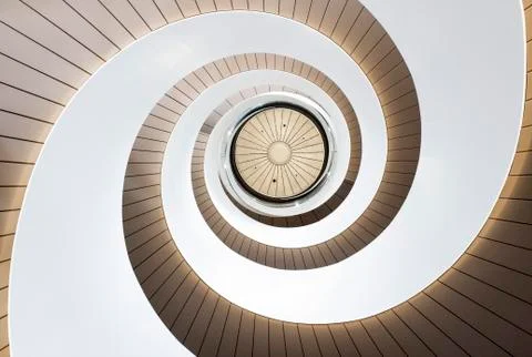 Double helix staircase in Sydney University, Australia Stock Photos