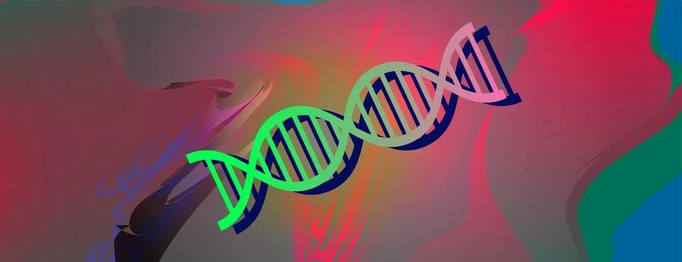 Double helix structure. Genetic engineering concept. Stock Illustration