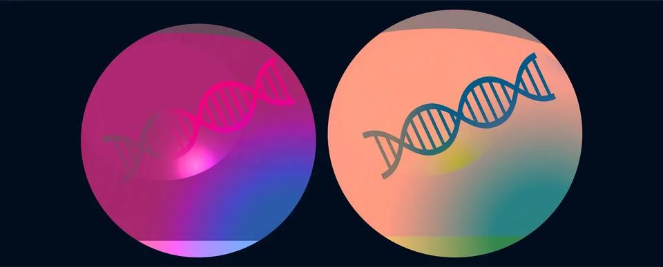 Double helix structure. Genetic engineering concept. Stock Illustration