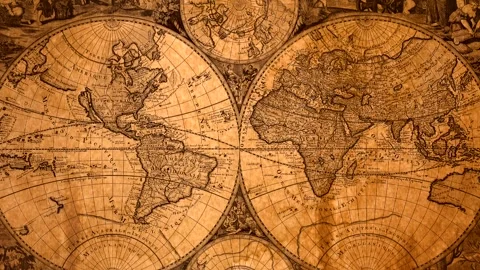 Double Hemisphere Map 库存影片 331702087