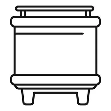 Double horizontal bar gymnastic equipment icon outline vector イラスト素材