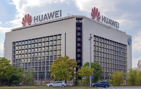 Double Huawei Building Stock Photos