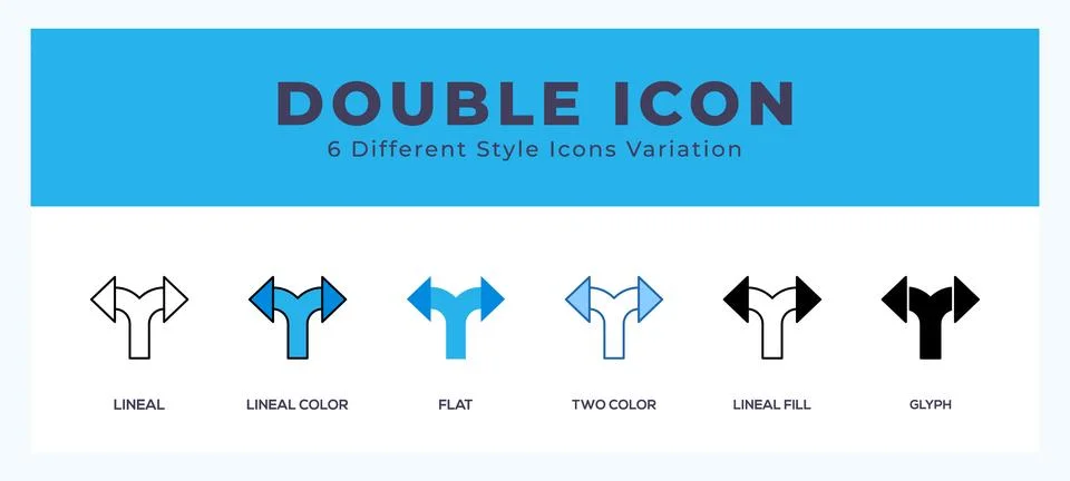 Double icon. high quality icon symbol for web design Stock Illustration