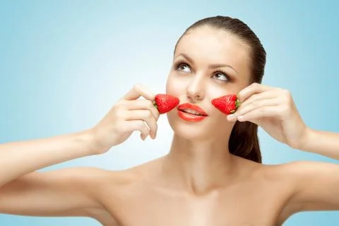 Double kiss. Stock Photos