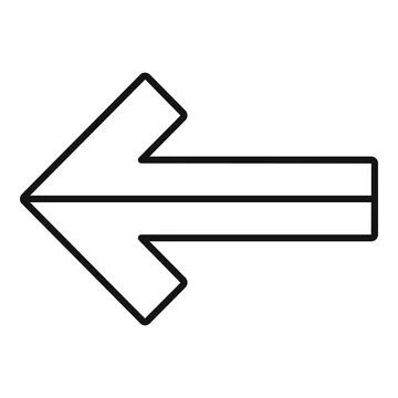 Double left arrow icon showing previous or back direction Stock Illustration