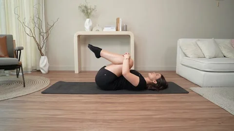 Double Leg Stretch Stock Footage 314192709