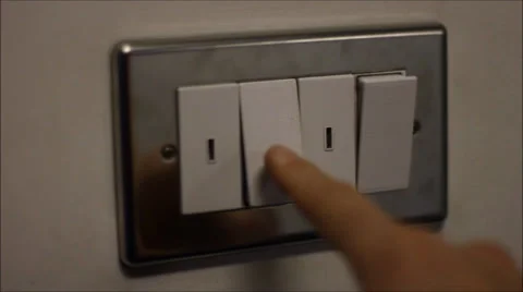 Double Light Switch Vídeo Stock 37902304